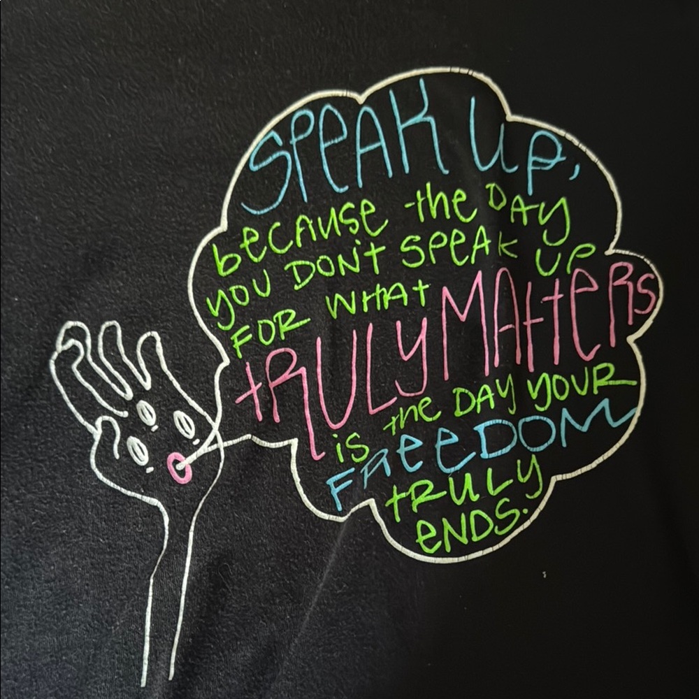 Speak up. Human Unlimited T shirt